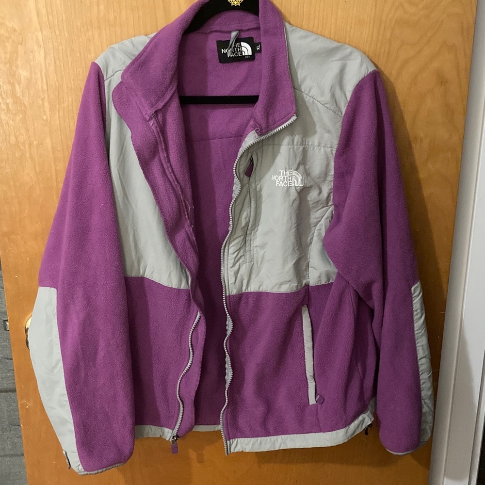 The North Face purple fleece jacket